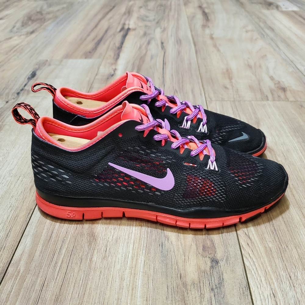 Nike Free 5.0 TR Womens Size 5.5 Black Running Shoes